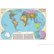 Політична карта світу 110х160 см