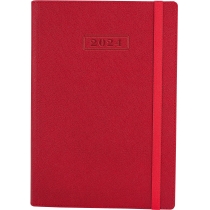 Щоденник датований 2024, CROSS, червоний, А5, м'яка обкладинка з гумкою