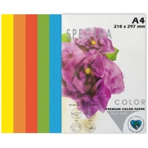 Папір кольоровий SPECTRA COLOR-Rainbow Pack Deep А4 160 г/м2, 100 арк. 5 кольорів, пастель