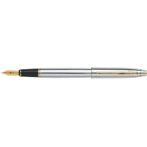 Ручка перова Noble, хром з позолотою