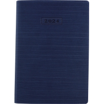 Щоденник датований 2024, STRIPE, синій, А5, м'яка обкладинка