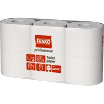 Папір туалетний 2 шари білий FESKO Professional M, 55м