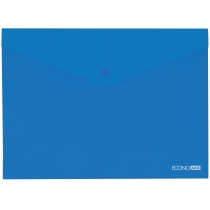 Папка-конверт А4 на кнопцi під нанесення, синя