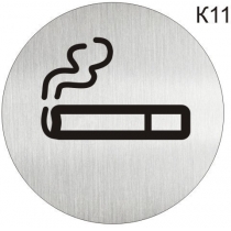 Інформаційна табличка - піктограма "Місце для паління" d 100 мм