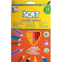 Олівці кольорові "Extra Soft", 18 кольорів