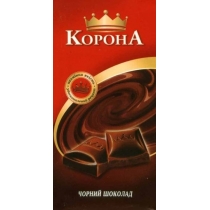 Шоколад Корона чорний 90 г