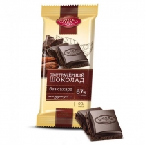 Шоколад АВК Экстрачерный 67% какао без сахара