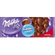 Шоколад молочний Milka Bubbles пористий 80 г