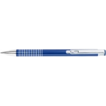 Ручка кулькова металева Optima Shiny, синя