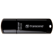 Флеш-пам'ять 64Gb Transcend USB 3.0, чорний