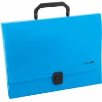 Портфель пластиковий A4 Economix на застібці, 1 відділення, синій