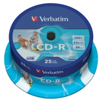 Диск CD-R Verbatim Cake 700 Mb, 25шт, 52x