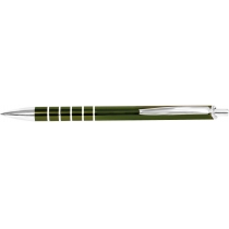 Ручка кулькова металева Optima Steel, зелена