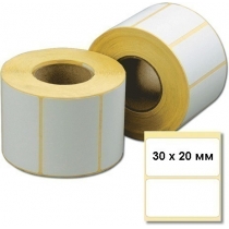 Етикетка самоклеюча в рулоні Termo ЕКО 30х20 мм, 2000 шт/рул.