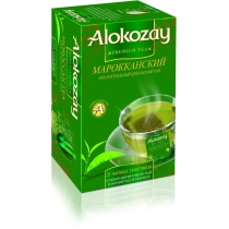 Чай  Alokozay Tea 25 шт зелений мароканський з м`ятою