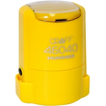 Оснастка автомат., GRAFF 46040 HUMMER "GLOSSY" пласт., для печатки d40мм, жовта з футляром