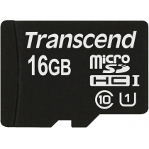 Карта пам'яті microSDHC 16Gb Transcend, кл.10