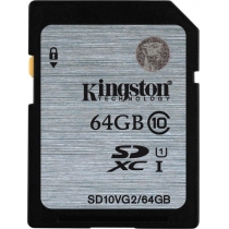Карта пам'яті SDXC 64 GB KINGSTON G2 (CLASS 10) UHS-I
