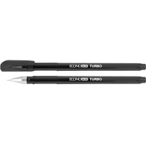 Ручка гелева ECONOMIX TURBO 0,5 мм, пише чорним