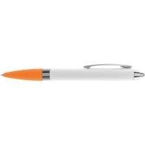 Ручка кулькова ECONOMIX PROMO PARIS. Корпус помаранчевий, пише синім.
