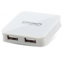 Концентратор CROWN USB HUB CMCR-009 колір білий