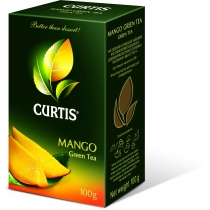 Чай CURTIS Манго Грін Ті 100 г зелений, китайський, байховий, листовий, зі смаком манго