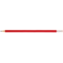 Олівець чорнографітний круглий Economix promo корпус червоний, з гумкою