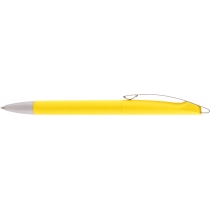 Ручка кулькова OPTIMA PROMO BORDEAUX. Корпус жовтий, пише синім.