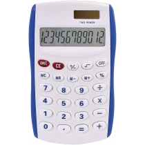 Калькулятор кишеньковий Optima 8 розрядів, розмір 123*77*14 мм, біло-синій