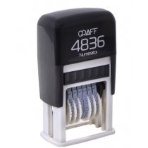 Міні-нумератор GRAFF 4836 пласт., 3 мм, 6-розряд.,