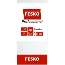 Серветки FESKO Professional 2 шари 33 х 33см білі 250 шт