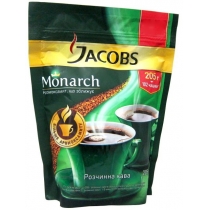 Кава розчинна Jacobs Monarch натурал екон.пакет, 205г