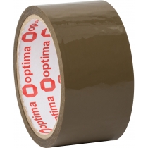 Стрічка клейка пакувальна (скотч) Optima Extra, коричнева, 48мм*35м