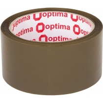 Стрічка клейка пакувальна (скотч) Optima Extra, коричнева, 48мм*50м
