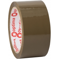 Стрічка клейка пакувальна (скотч) Optima Extra, коричнева, 48мм*70м