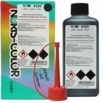 Фарба штемпельна спец., NORIS 320 для тканини 250 мл на спиртовій основі, чорна