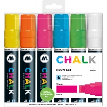 Набір маркерів крейдових  CHALK Marker Basic-Set2, Neon, 15 мм, 6 шт.