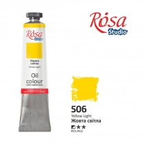 Фарба олійна, Жовта світла, 60мл, ROSA Studio