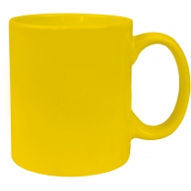 Чашка керамічна Economix Promo євроциліндр 320мл, жовта