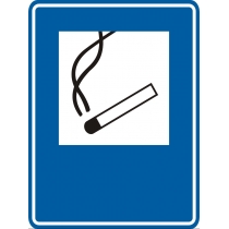 Знак вказівний "Місце куріння" (розмір 150х200 мм, самоклейка)