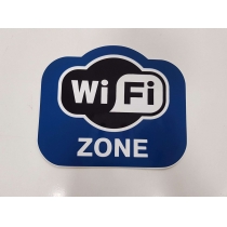 Знак вказівний "Зона Wi-Fi" (розмір 160х135 мм, самоклейка)