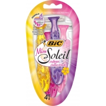 Набір бритв без змінних картриджів BIC Miss Soleil colour collection, 4 шт