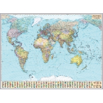 Політична карта світу 216х158 см