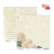 Папір для скрапбукінгу "Flora" 4, двосторонній, 30,5х30,5см, 180г/м2, ROSA TALENT