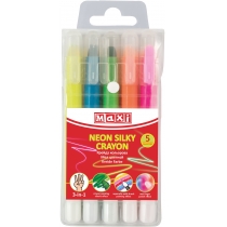 Крейда кольорова для творчості Neon Silky Crayon, 5 кольорів