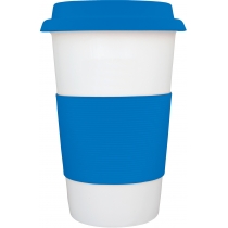 Керамічна чашка CREMA Optima Promo 400 мл, синя