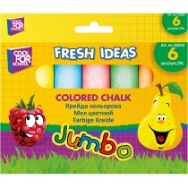 Крейда кольорова JUMBO 6 шт. в картонній упаковці з підвісом