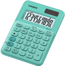 Калькулятор настільний Casio, 10 розрядів, св-зелений, розмір  120*85.5*19.4 мм