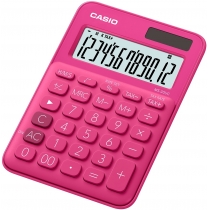 Калькулятор настільний Casio, 12 розрядів, рожевий, розмір  149.5*105*22.8 мм