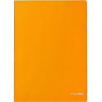 Папка-куточок А4 Economix, 180 мкм, фактура "глянець", помаранчева